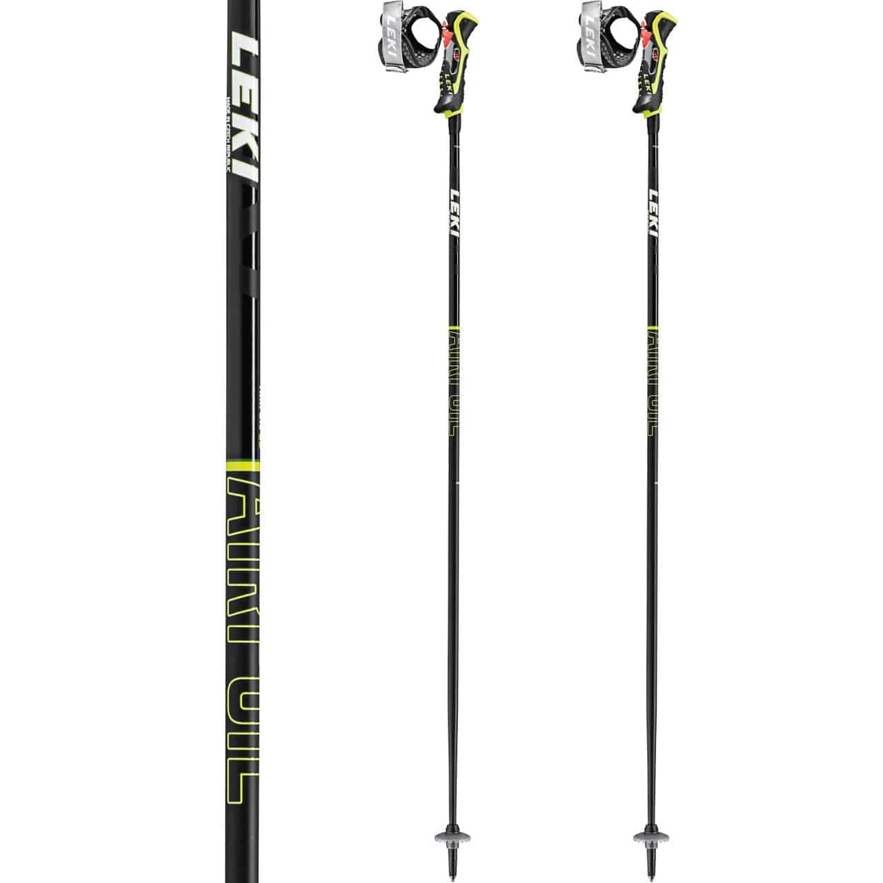 Leki Airfoil 3D Black/lime/white 4 Leki Airfoil 3D Black/lime/white - immagine 2