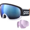 POC Fovea Clarity Comp+ Ura Black/hydro White/spektris Blue + 2 Lenti Di Riserva