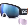 POC Fovea Clarity Comp Ura Black/hydro White/spektris Blue + Lente Di Riserva