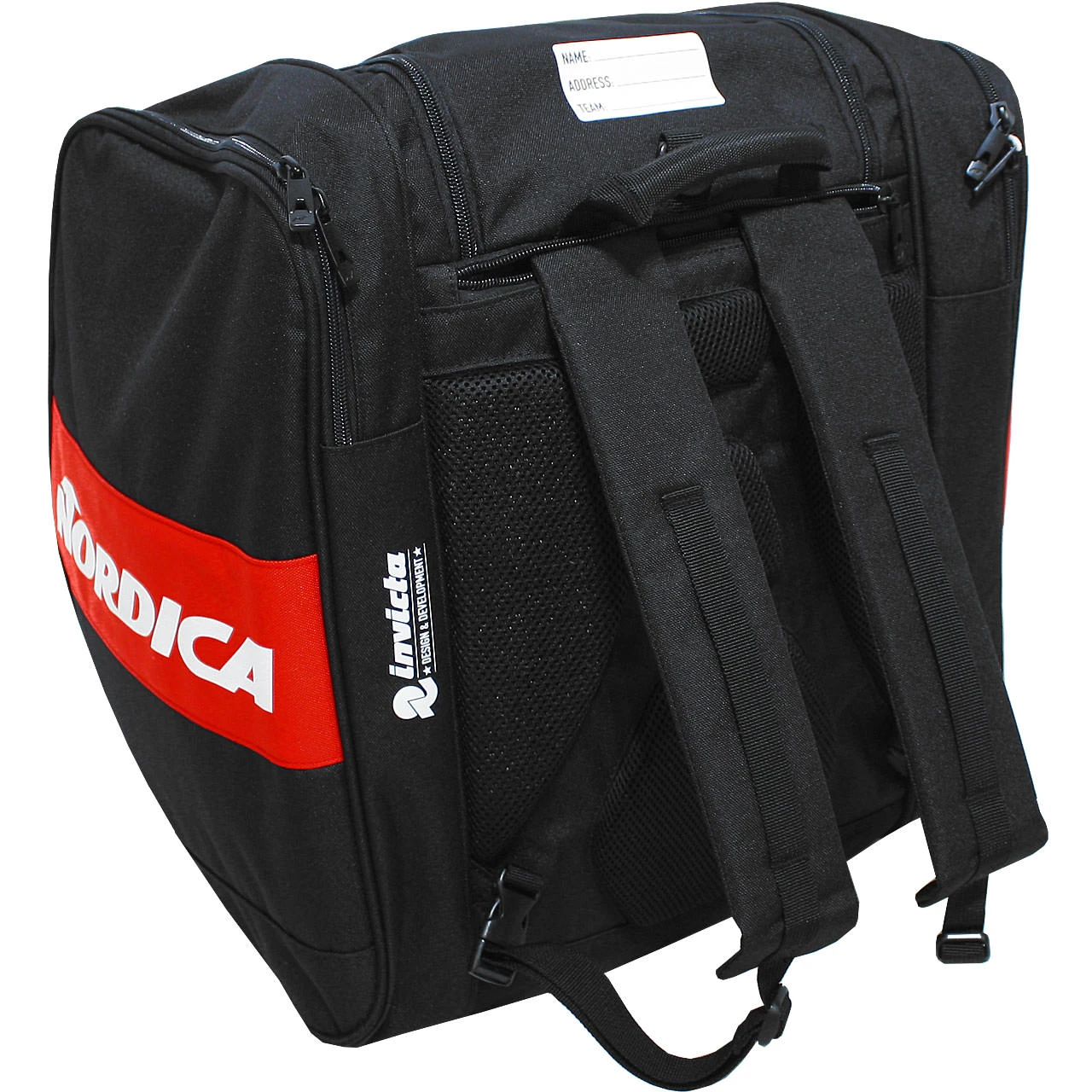 Nordica Boot Backpack ECO Fabric 61L Black/red 4 Nordica Boot Backpack ECO Fabric 61L Black/red - immagine 2