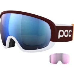 POC Fovea Clarity Comp Garnet Red/hydrogen White/spektris Blue + Lente Di Riserva