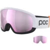 POC Fovea Mid Clarity Comp Hydro White/ura Black/clarity Comp Low Light + Lente Di Riserva