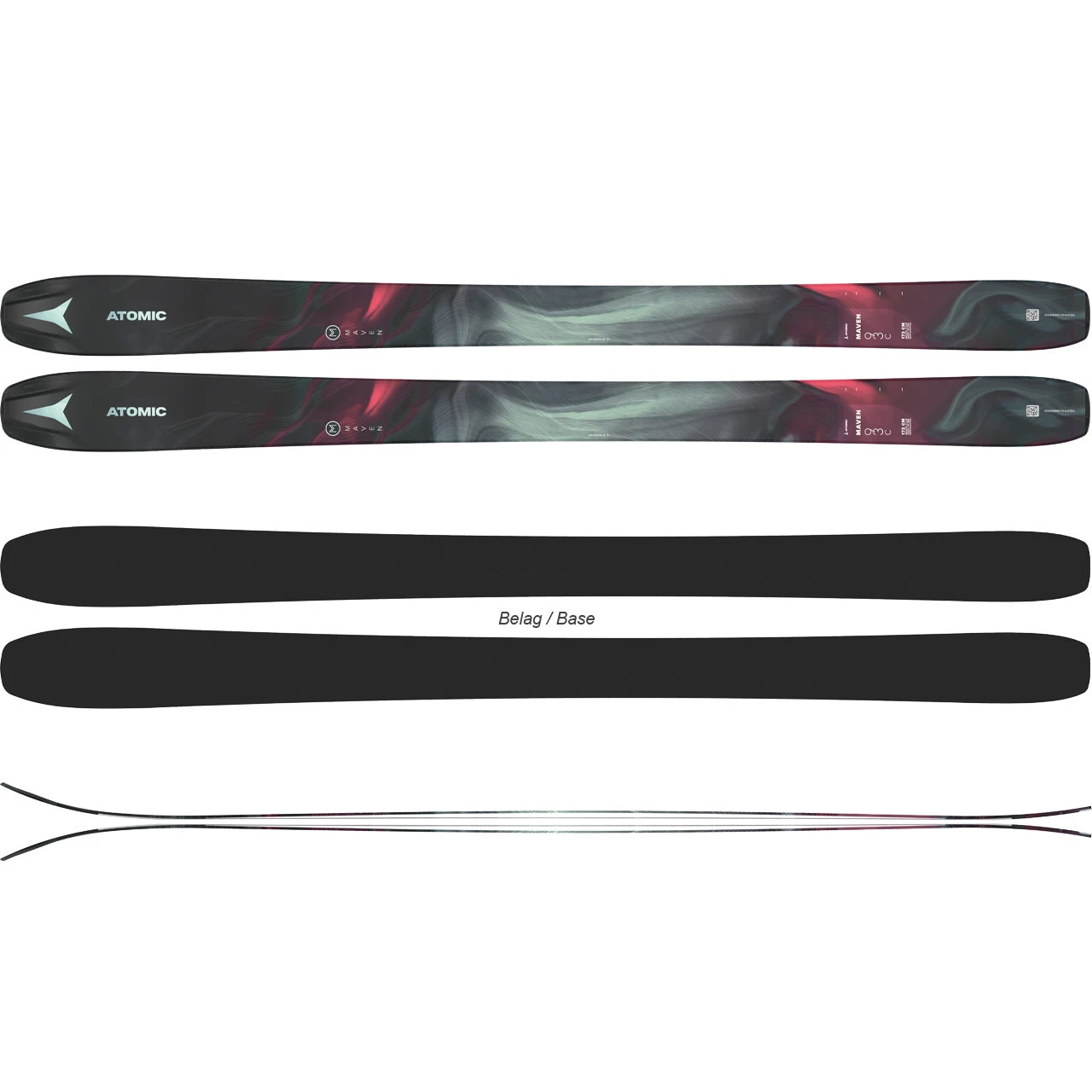 Atomic Maven 93 C Kakhi/bordeaux (2022/23) 4 Atomic Maven 93 C Kakhi/bordeaux (2022/23) - immagine 2