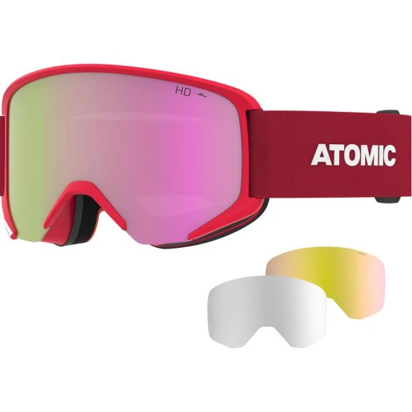 Atomic Savor HD RS Red + 2 Lenti Di Riserva 3 Atomic Savor HD RS Red + 2 Lenti Di Riserva