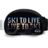 Soggle Text Live To Ski -Sci Attrezzatura 22 text ski to live 600x600