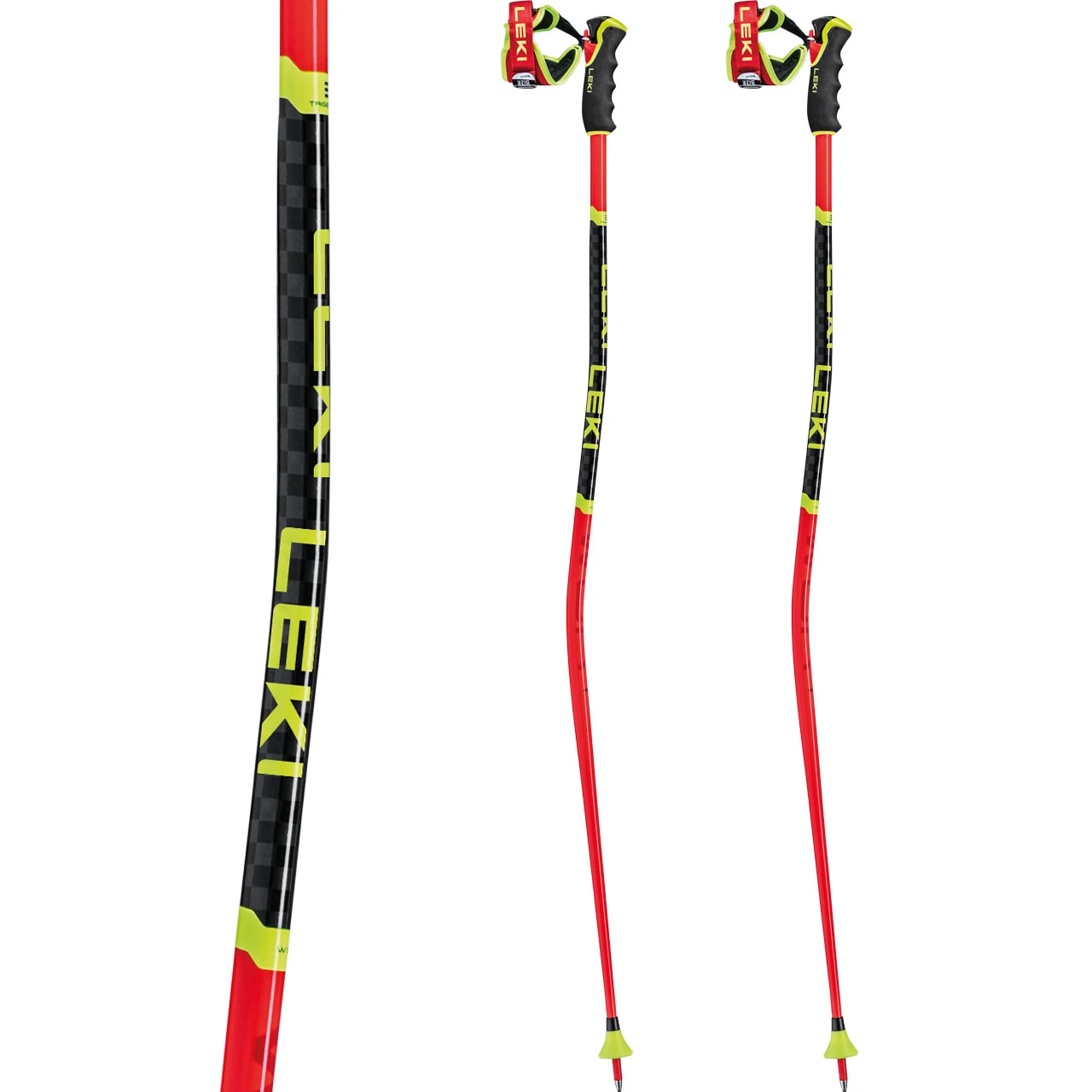 Leki WCR GS 3D Bright Red/black/neonyellow 4 Leki WCR GS 3D Bright Red/black/neonyellow - immagine 2