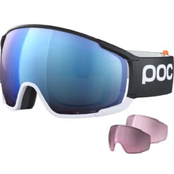 POC Zonula Clarity Comp+ Uranium Black/hydrogen White/spektris Blue + 2 Lenti Di Riserva