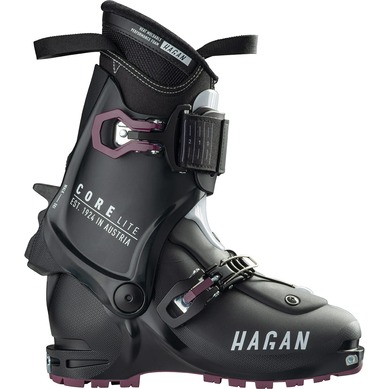 Hagan Core Lite Black/black/aubergine 3 Hagan Core Lite Black/black/aubergine