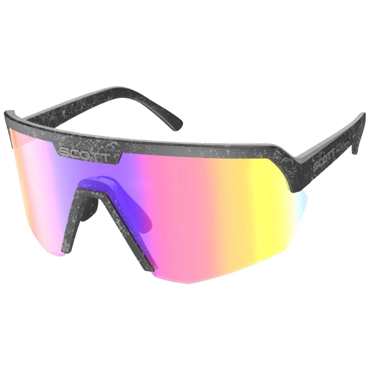 Scott Sport Shield Sunglasses Marble Black/teal Chrome 2 Scott Sport Shield Sunglasses Marble Black/teal Chrome